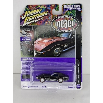 Johnny Lightning 1:64 Chevrolet Corvette (MCACN) 1969 tuxedo black